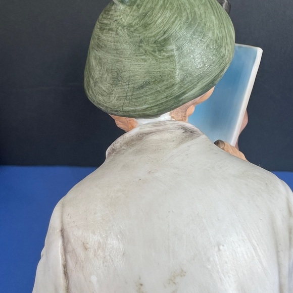 Vintage LEFTON Old Painter at His Canvas Beautiful Sculpture,Made In Japan #7800 - Picture 9 of 15